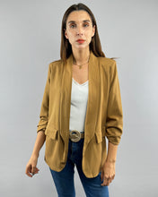 Cargar imagen en el visor de la galería, BLAZER ITALIANO RAYADO VIENA CAMEL
