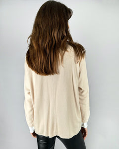 SWEATER BLUSA ITALIANO MALTA BEIGE