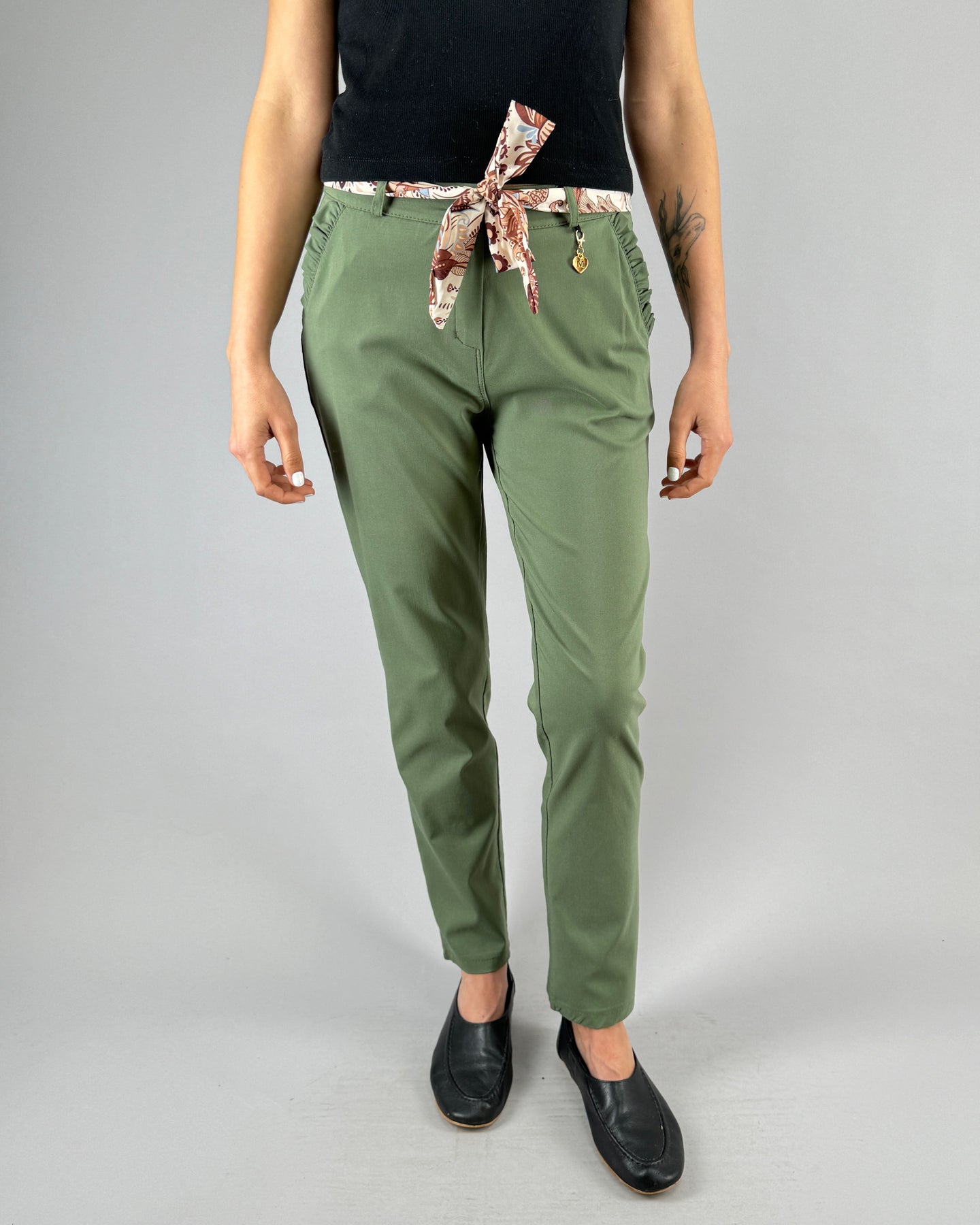 JOGGER ITALIANO VUELO PILAR VERDE MILITAR