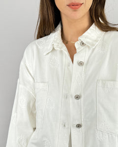 CHAQUETA JEANS CALABAZA OTTAWA BLANCA