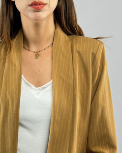 BLAZER ITALIANO RAYADO VIENA CAMEL