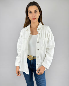 CHAQUETA JEANS CALABAZA OTTAWA BLANCA