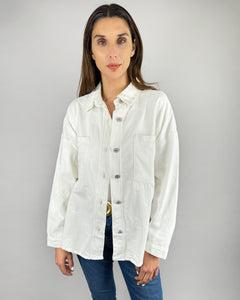 CHAQUETA JEANS CALABAZA OTTAWA BLANCA