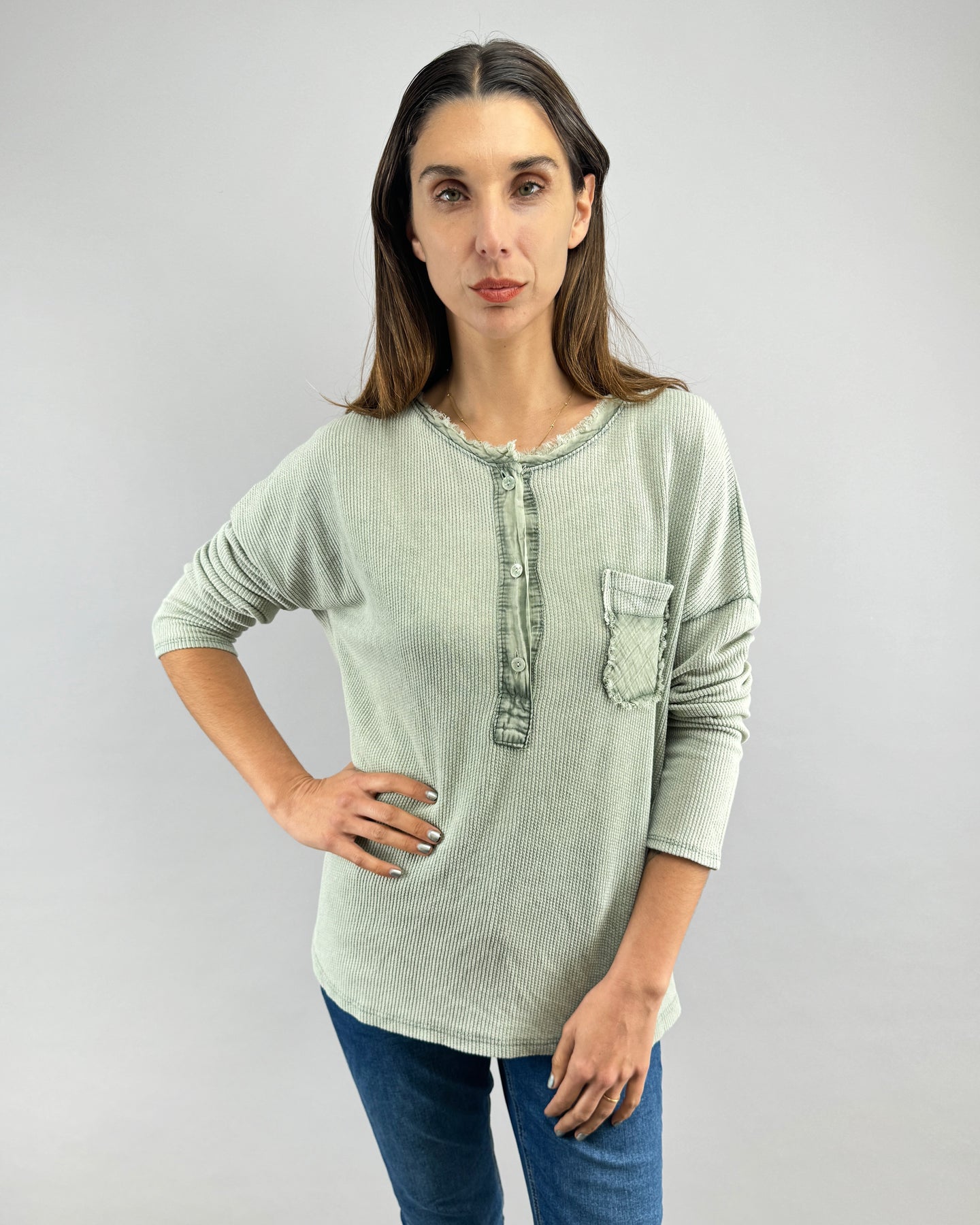 POLERA ITALIANA SIENA VERDE